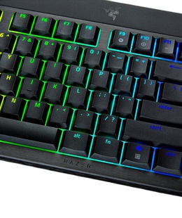 Tastatūra Razer | BlackWidow V4 Low-Profile Tenkeyless HyperSpeed | Keyboard | Wireless | US | Bluetooth | Black | Yellow Switch  Hover