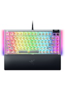 Tastatūra Razer Hot-swappable Mechanical Gaming Keyboard | BlackWidow V4 75% | Gaming Keyboard | Wired | US | Phantom White Edition | USB Type-C | Razer Mechanical Switches (Tactile)