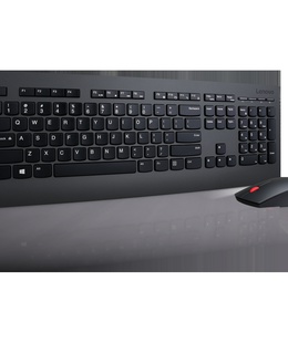 Tastatūra Lenovo | Professional | Professional Wireless Keyboard and Mouse Combo - US English with Euro symbol | Keyboard and Mouse Set | Wireless | Mouse included | US | Black | US English | Numeric keypad | Wireless connection  Hover
