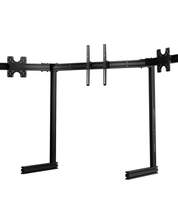  Next Level Racing Floor stand | ELITE Free Standing Triple Monitor Stand | Fully adjustable and customizable | 21-43  | Black  Hover