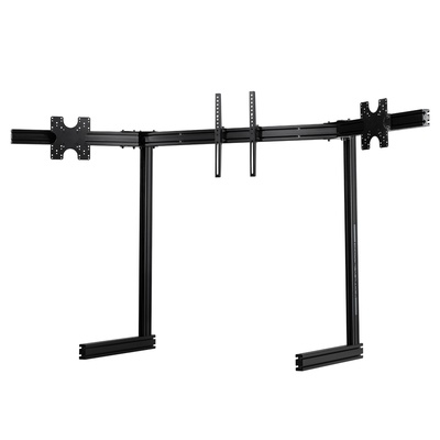  Next Level Racing Floor stand | ELITE Free Standing Triple Monitor Stand | Fully adjustable and customizable | 21-43  | Black