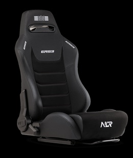  Next Level Racing | Premium PU Leather | Reclining Seat | ERS3 Elite PU Leather & Suede Edition | Black  Hover