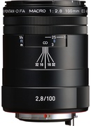  HD Pentax D-FA 100mm f/2.8 Macro ED AW lens, black Hover