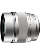  M.Zuiko Digital ED 75mm f/1.8 objektīvs, sudrabots