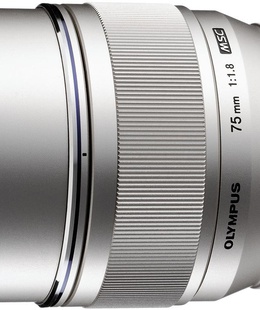  M.Zuiko Digital ED 75mm f/1.8 objektīvs, sudrabots  Hover