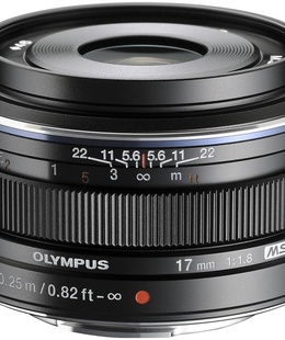  M.Zuiko Digital 17mm f/1.8 objektīvs, melns  Hover
