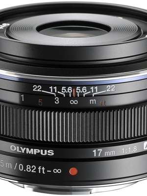  M.Zuiko Digital 17mm f/1.8 objektīvs, melns  Hover