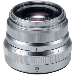  Fujifilm Fujinon XF 35mm f/2 R WR, sudrabots
