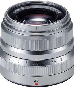  Fujifilm Fujinon XF 35mm f/2 R WR, sudrabots  Hover