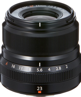  Fujinon XF 23mm f/2.0 R WR objektīvs, melns  Hover