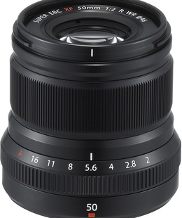  Fujinon XF 50mm f/2 R WR objektīvs, melns  Hover