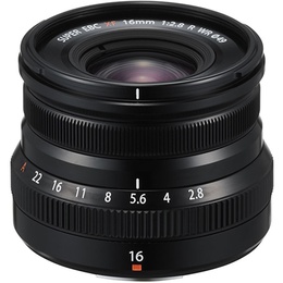  Fujifilm XF 16mm f/2.8 R WR objektīvs, melns