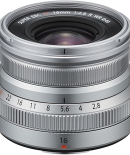  Fujifilm XF 16mm f/2.8 R WR objektīvs, sudrabots  Hover