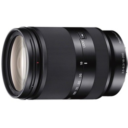  Sony E 18-200mm f/3.5-6.3 OSS objektīvs, melns