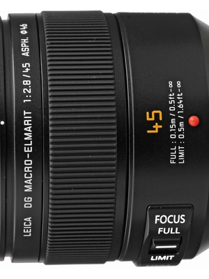  Panasonic Leica DG Macro-Elmarit 45mm f/2.8 ASPH MEGA O.I.S., melns  Hover
