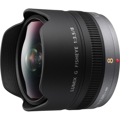  Panasonic Lumix G 8mm f/3.5 Fisheye objektīvs