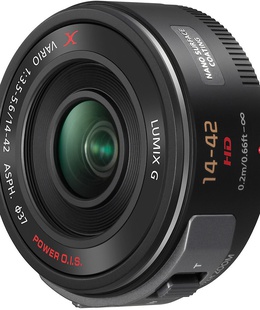  Panasonic Lumix G Vario PZ 14-42mm f/3.5-5.6 ASPH./POWER O.I.S., melns  Hover