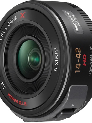  Panasonic Lumix G Vario PZ 14-42mm f/3.5-5.6 ASPH./POWER O.I.S., melns  Hover