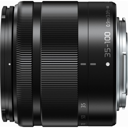  Panasonic Lumix G Vario 35-100mm f/4.0-5.6 ASPH MEGA O.I.S objektīvs, melns