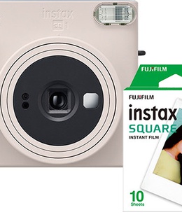 Fujifilm Instax Square SQ1, chalk white + film  Hover