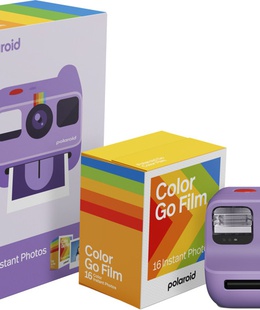  Polaroid Go Gen 2, purple + Color Film Bundle (16 photos)  Hover