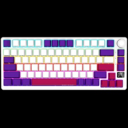 Tastatūra LORGAR LRG-KBP7075W-WH-US