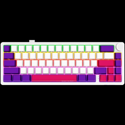 Tastatūra LORGAR LRG-KBP70MW-WH-US