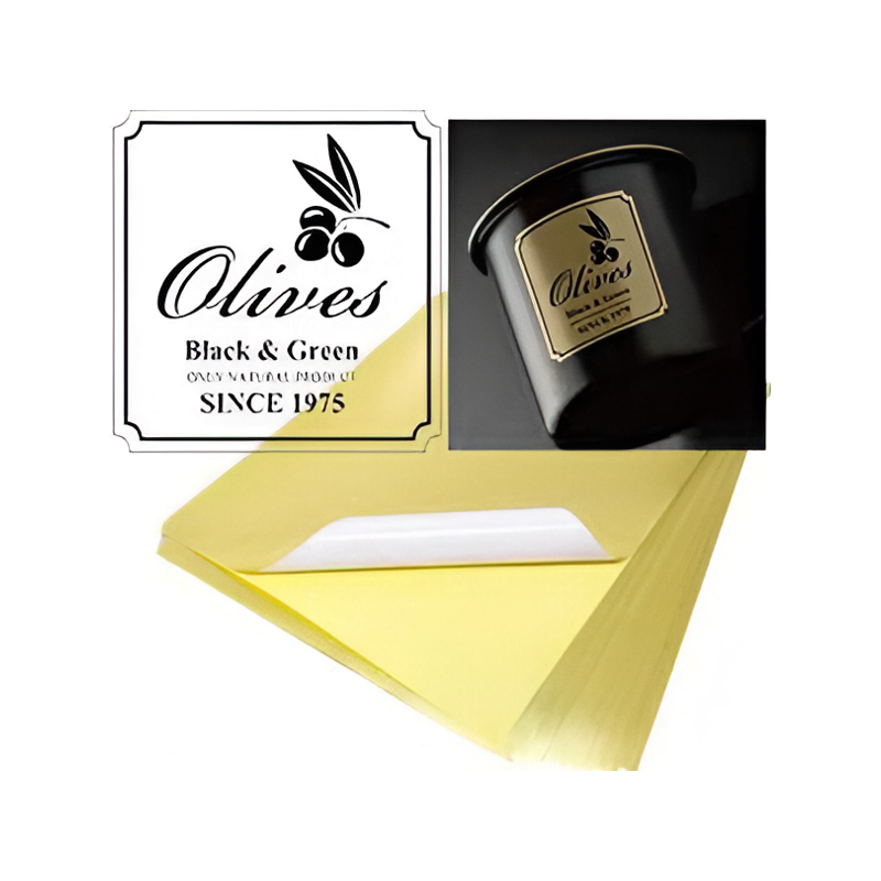  Pašlīmejošs PET Vinil A4 20lap. Gloss Gold 80mikr., 100mikr. back