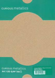  Papīrs Curious Metallic, Gold Leaf, A4/120g, 50 loksnes