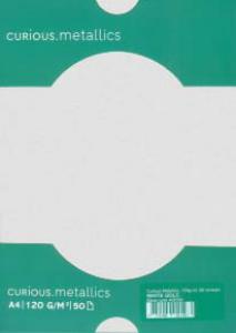  Papīrs Curios Metallic, Ice Silver, A4/120g, 50 loksnes