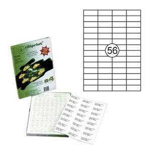  Uzlīmes Rillprint 52.5x21.2mm 100 loksnes A4