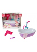  Leļļu vanna ar aksesuāriem gaisma, skaņa, no du&scaron;as tek ūdens (ar baterijām) 29 cm 613591