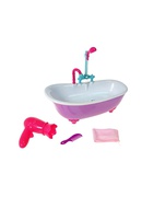  Leļļu vanna ar aksesuāriem gaisma, skaņa, no du&scaron;as tek ūdens (ar baterijām) 29 cm 613591 Hover