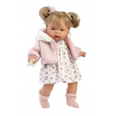  Lelle Joelle 38 cm, raud, runā, ar mānekli, mīkstais ķermenis Spānija LL38356