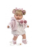  Lelle Aleksandra 42 cm, raud, runā, ar mānekli, mīkstais ķermenis Spānija LL42280