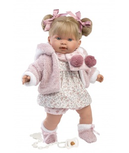  Lelle Aleksandra 42 cm, raud, runā, ar mānekli, mīkstais ķermenis Spānija LL42280  Hover