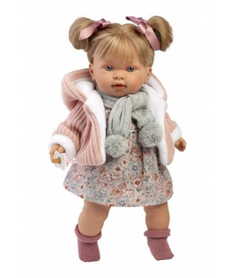  Lelle Aleksandra 42 cm, raud, runā, ar mānekli, mīkstais ķermenis Spānija LL42284  Hover