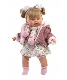  Lelle Aleksandra 42 cm, raud, runā, ar mānekli, mīkstais ķermenis Spānija LL42286  Hover