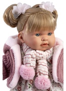  Lelle Aleksandra 42 cm, raud, runā, ar mānekli, mīkstais ķermenis Spānija LL42288 Hover
