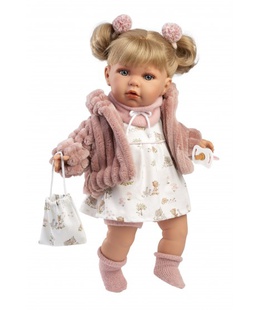  Lelle Julia 42 cm, raud, runā, ar mānekli, mīkstais ķermenis Spānija LL42408  Hover