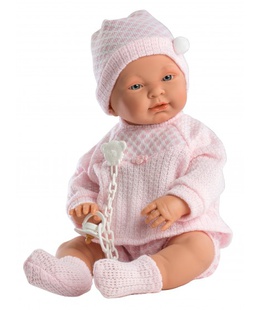  Lelle zīdainis Sofija meitene ar mānekli (vinila ķermenis) 45 cm Spānija LL45024  Hover