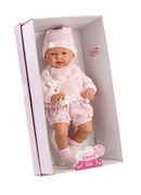  Lelle zīdainis Sofija meitene ar mānekli (vinila ķermenis) 45 cm Spānija LL45024 Hover