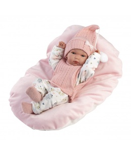  Lelle zīdainis Bimba meitene ar sedziņu un mānekli (vinila ķermenis) 35 cm Spānija LL63504  Hover