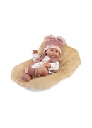  Lelle zīdainis Nica meitene ar sedziņu un mānekli (vinila ķermenis) 40 cm Spānija LL73816