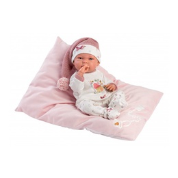  Lelle zīdainis Nica meitene ar spilvenu un mānekli (vinila ķermenis) 40 cm Spānija LL73880