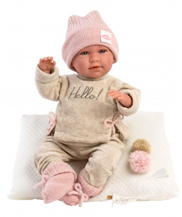  Lelle Mimi 42 cm (raud, runā, ar mānekli, mīkstais ķermenis, lokas rokas un kājas) Spānija LL74020  Hover