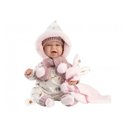  Lelle zīdainis Mimi 42 cm (sedziņa, raud, runā, ar mānekli, mīkstais ķermenis) Spānija LL74030