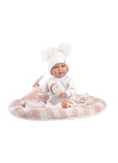  Lelle zīdainis Mimi 42 cm (spilvens, raud, runā, ar mānekli, mīkstais ķermenis) Spānija LL74034 Hover