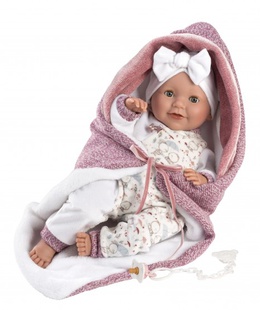  Lelle zīdainis Heidi 42 cm (acis aizvērās, raud, runā, ar mānekli, mīkstais ķermenis) Spānija LL74040  Hover