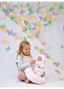  Lelle zīdainis Mimi 42 cm (spilvens, raud, runā, ar mānekli, mīkstais ķermenis) Spānija LL74102 Hover